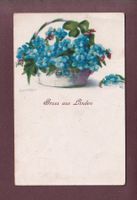 Gruss aus LINDEN - Blumen - 1920