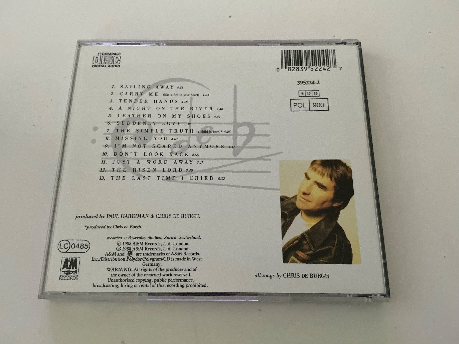 CD: Chris de Burgh / flying colours / 1988 – Usato da Dübendorf venduto da Shreck 1