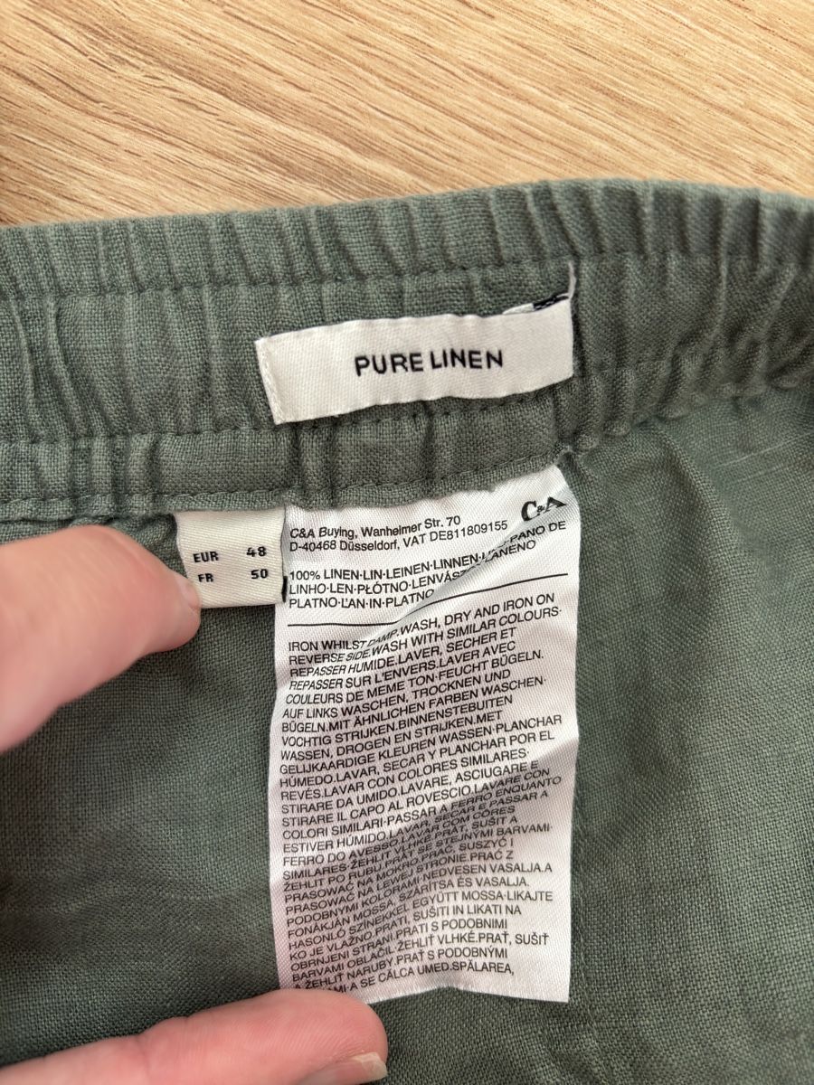 Pantaloni: Short C&A lin vert kaki taille 48 – Usato da Matten b. Interl venduto da AudreyWurges 3