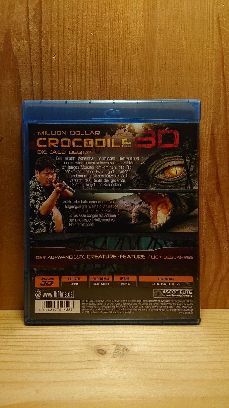 Tutti i DVDs: MILLION DOLLAR CROCODILE in 3D und 2D Blu-Ray – Usato da Wilderswil venduto da Exebub 1