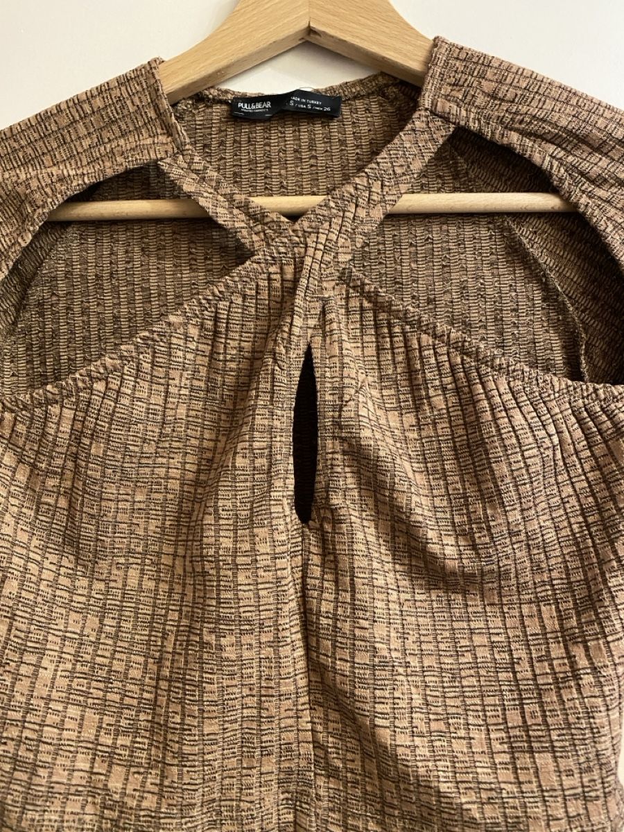 Pull&Bear Top: Crop top Pull & Bear en tissu côtelé - taille S – Nuovo (secondo la descrizione) da Genève venduto da swissjojo 2