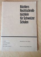 Büchlers Rechtschreibbüchlein für Schweizer Schulen, 1962