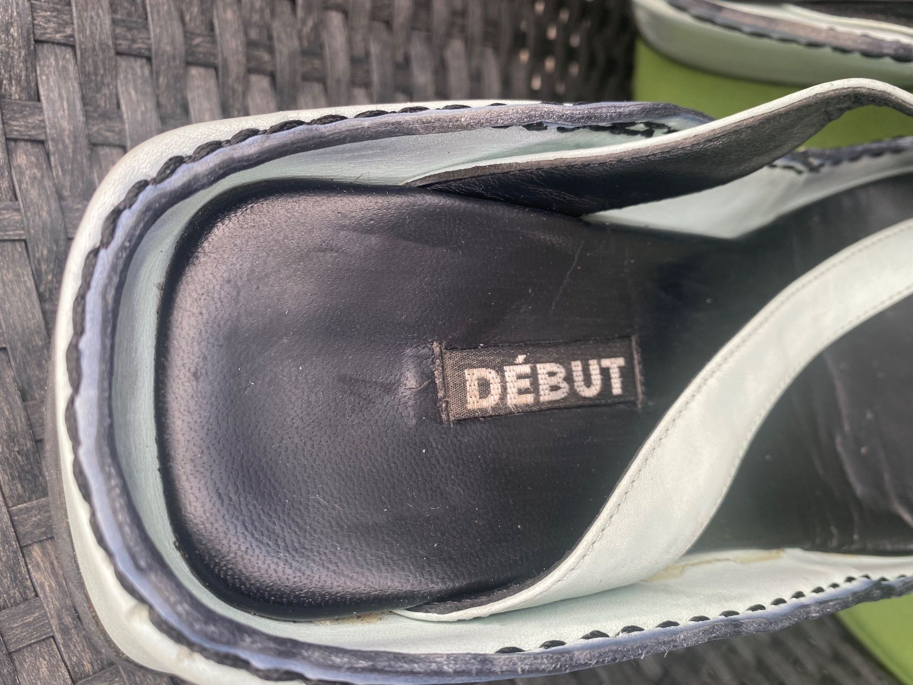 Damenschuhe: SUMMERTIME - stylische DÉBUT Flip-Flops mit Décor, linde, 36 – Gebraucht aus Winkel von ferrari2022 6