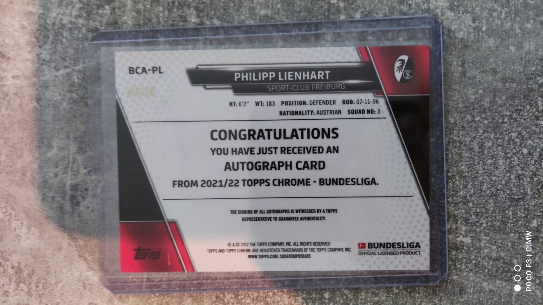 Topps Carte collezionabili: Topps Chrome 21/22 Philipp Lienhard /50 mit Auto RC Gold Ref – Usato da St. Gallen venduto da RudyundFloydCards 1