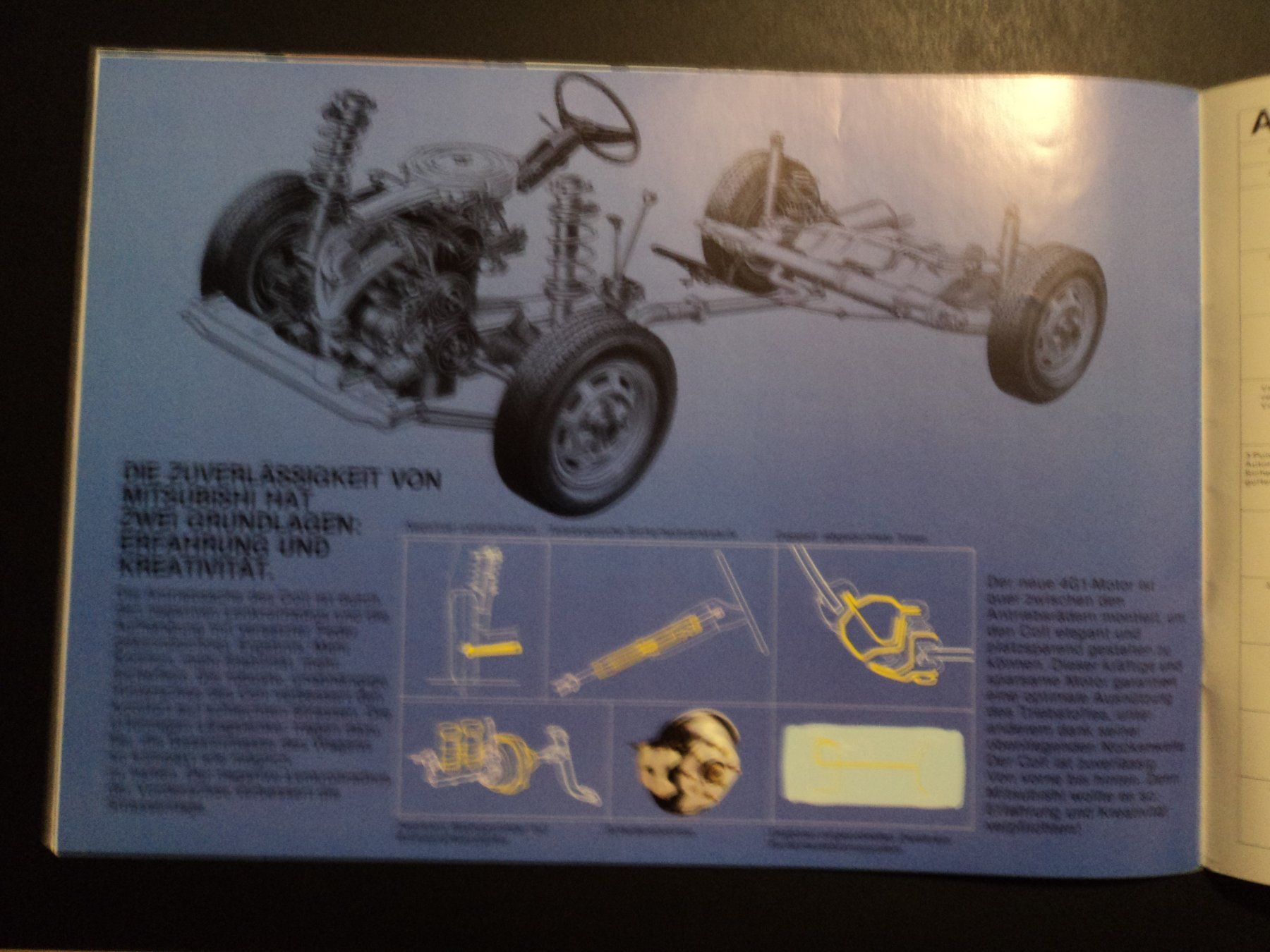 Mitsubishi Dokumente: Prospekt Mitsubishi Colt 1979 – Gebraucht aus Schwarzenburg von modelCARama 8