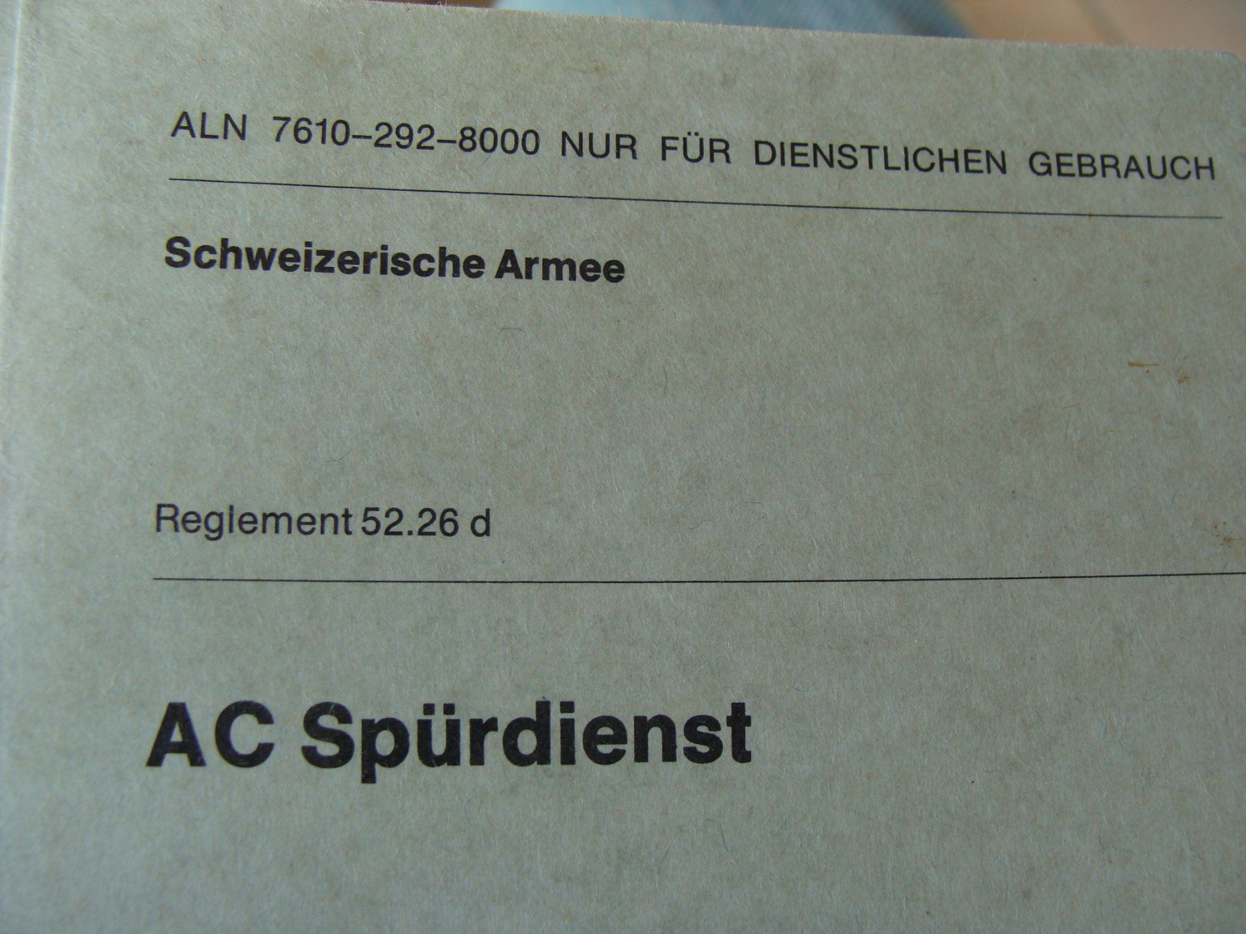 Schweizer Armee Armi bianche: AC militaire, Spurdienst – Usato da Cuarny venduto da hen_g7hn