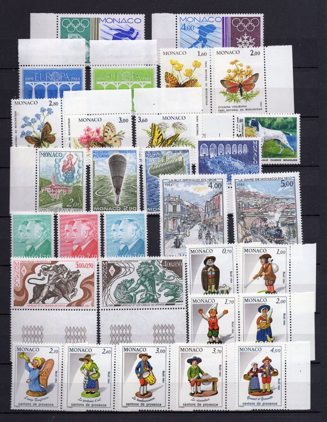 Alle Briefmarken: R6249  /  MONACO 1985 neufs XX – Neu (gemäss Beschreibung) aus Ste-Croix von MONT-TAGNAC 1