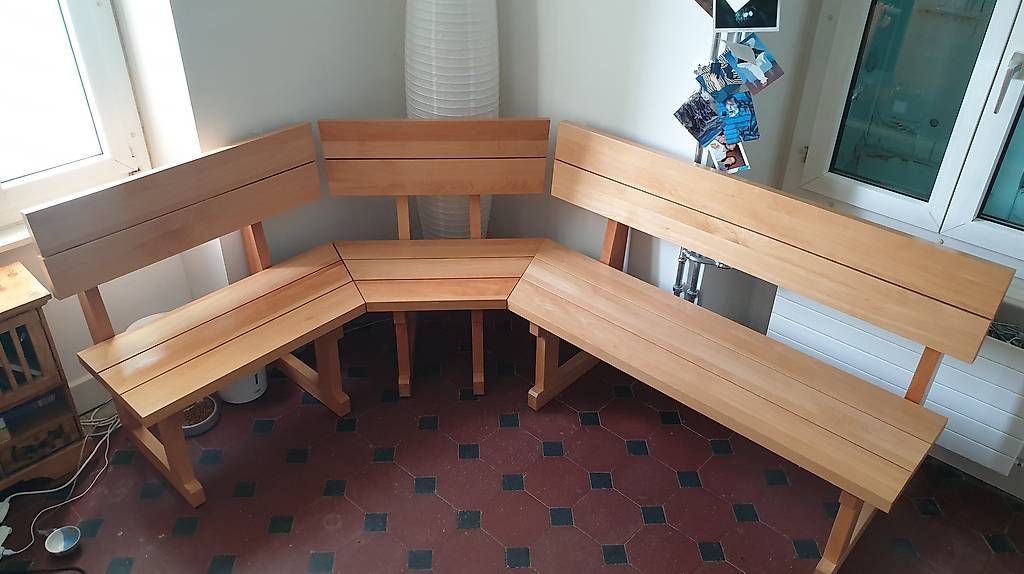 Bancs: Banc d'angle en bois massif – D'occasion à Clarens par cle_k5hj