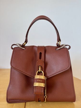 Chloe Faye Day Bag Leather Brown Gold