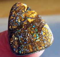🔥 Boulder Opal Edelstein, viele Funken, Rarität...