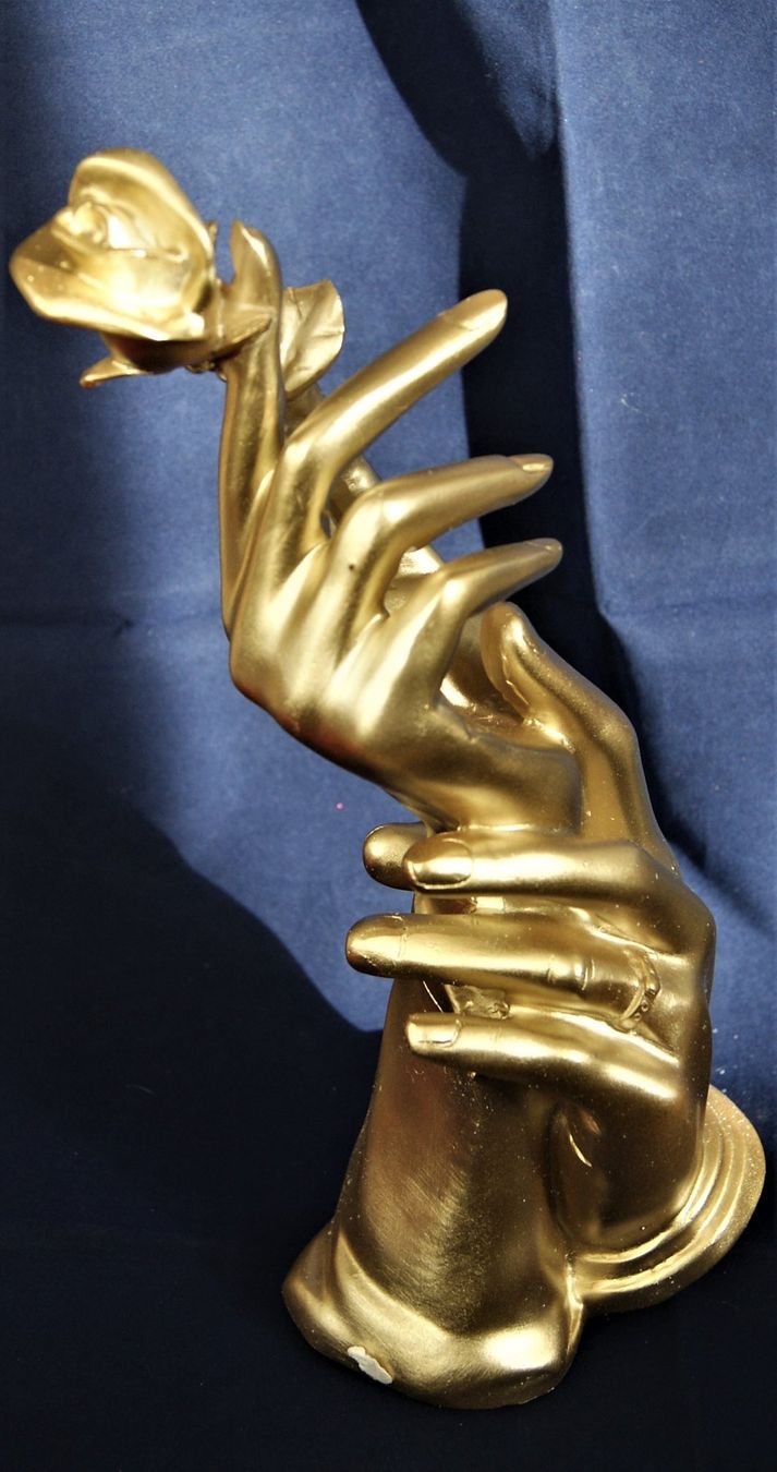 Sculptures & Statues: SKULPTUR  ROSE UND HÄNDE – Neuf avec emballage d'origine à Stadel par Wald100 2