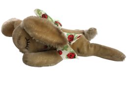 Steiff - liegender Hase, mohair, 22 cm lang mit Knopf