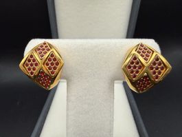 Original Balmain Paris Vintage Ohrclips – Vergoldet