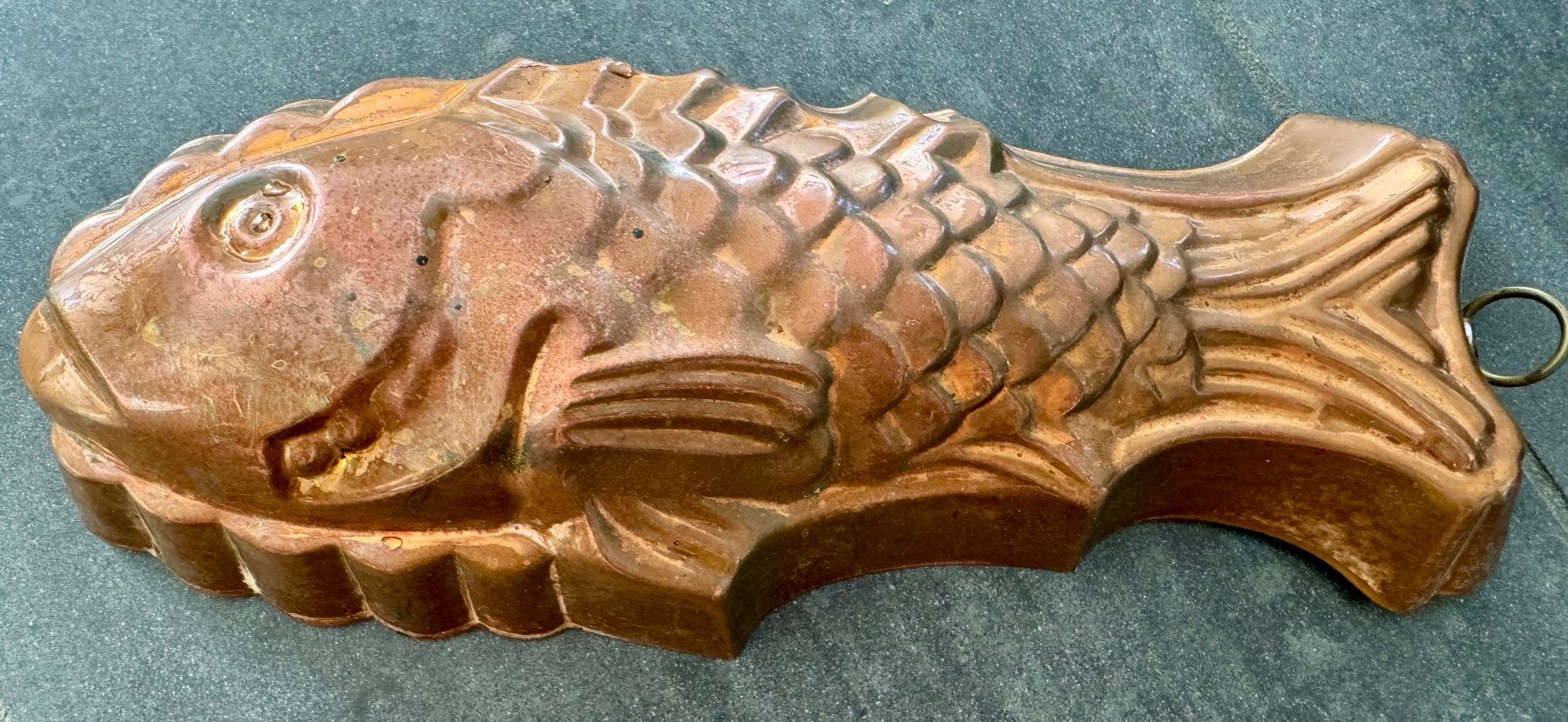 Teglie da forno: Alte Backform Fisch Kupfer 30 cm – Usato da Rothrist venduto da Luckywinner 4