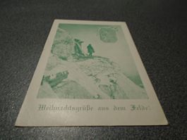 Postkarte Weihnachtsgrüsse aus dem Felde! gelaufen