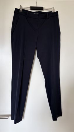THEORY Anzughose wolle Damen Stoffhose Schwarz Gr 10 M 38 40