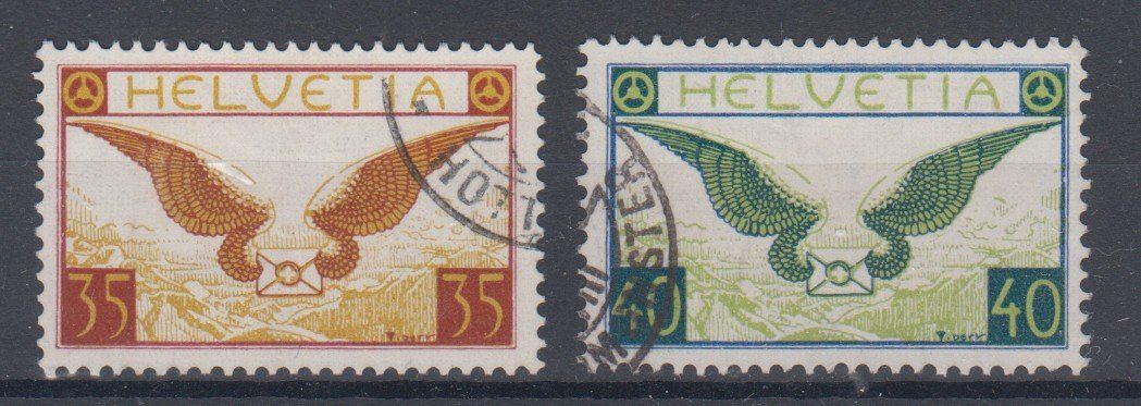 Tutti i francobolli: Poste aérienne 14z - 15z oblitérés 185.-- – Usato da Boécourt venduto da Denteles66