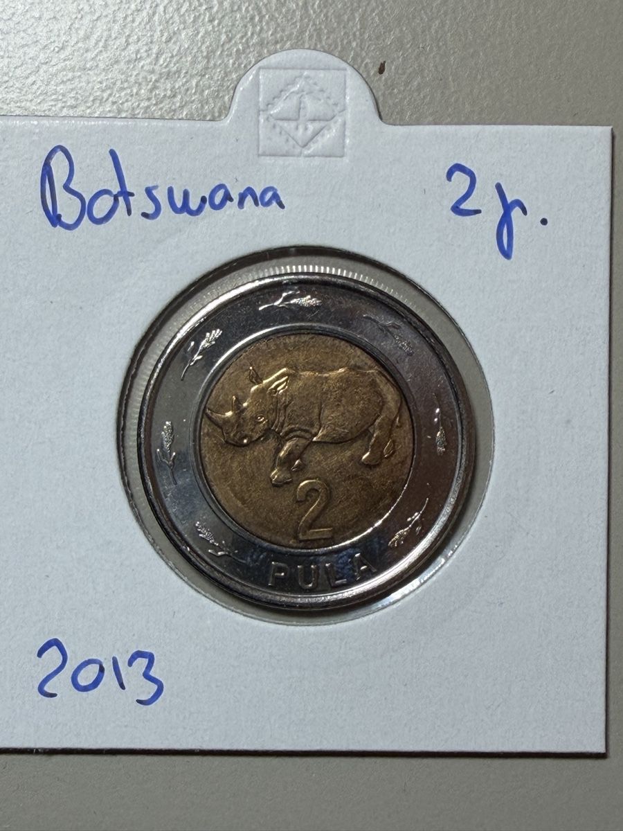 Toutes les monnaies: Botswana - 2 pula - 2013 – D'occasion à Payerne par Mike1682