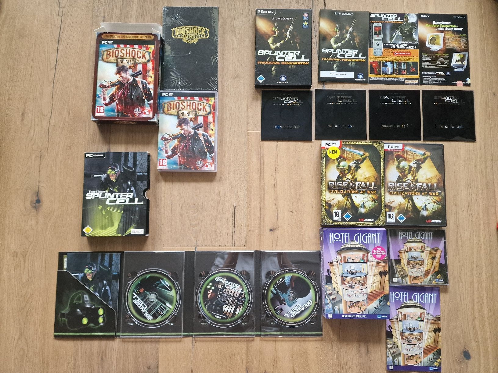 Spiele: PC-Spiele Bundle – Big Box Medi Splinter Cell,  Bioshock uvm – Gebraucht aus Fahrwangen von luk_bhw7