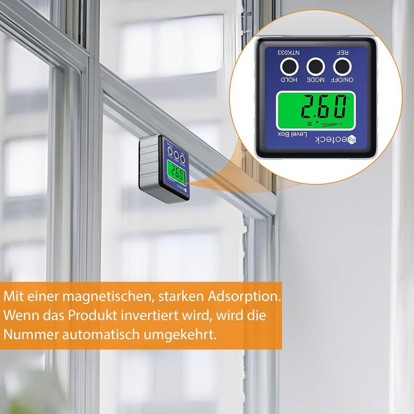 Misurare: Digital LCD Neigungsmesser (Inklinometer) – Nuovo e nell'imballaggio originale da Châtelaine venduto da topshop.switzerland 8