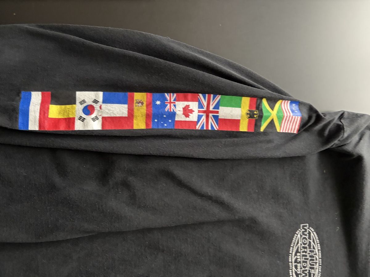 T-shirt: HUF Worldwide Langarmshirt, Schwarz – Nuovo (secondo la descrizione) da Uitikon Waldegg venduto da WEB-HEAD 1