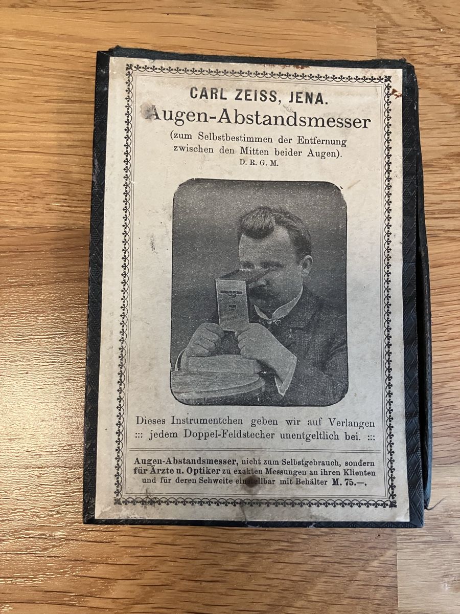 Occhiali & Lenti: Antiker Augen-Abstandmesser Carl Zeiss – Usato da Männedorf venduto da Galler