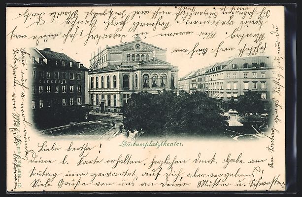 Cartoline postali: München, Gärtnerplatztheater, Private  – Usato da Berlin venduto da bartko-reher