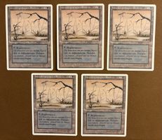 MTG 5x Herr der Skelette FEHLDRUCK (Sumpf-Hintergrund) FWB