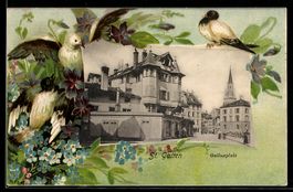 Passepartout-Lithographie St. Gallen, Ga