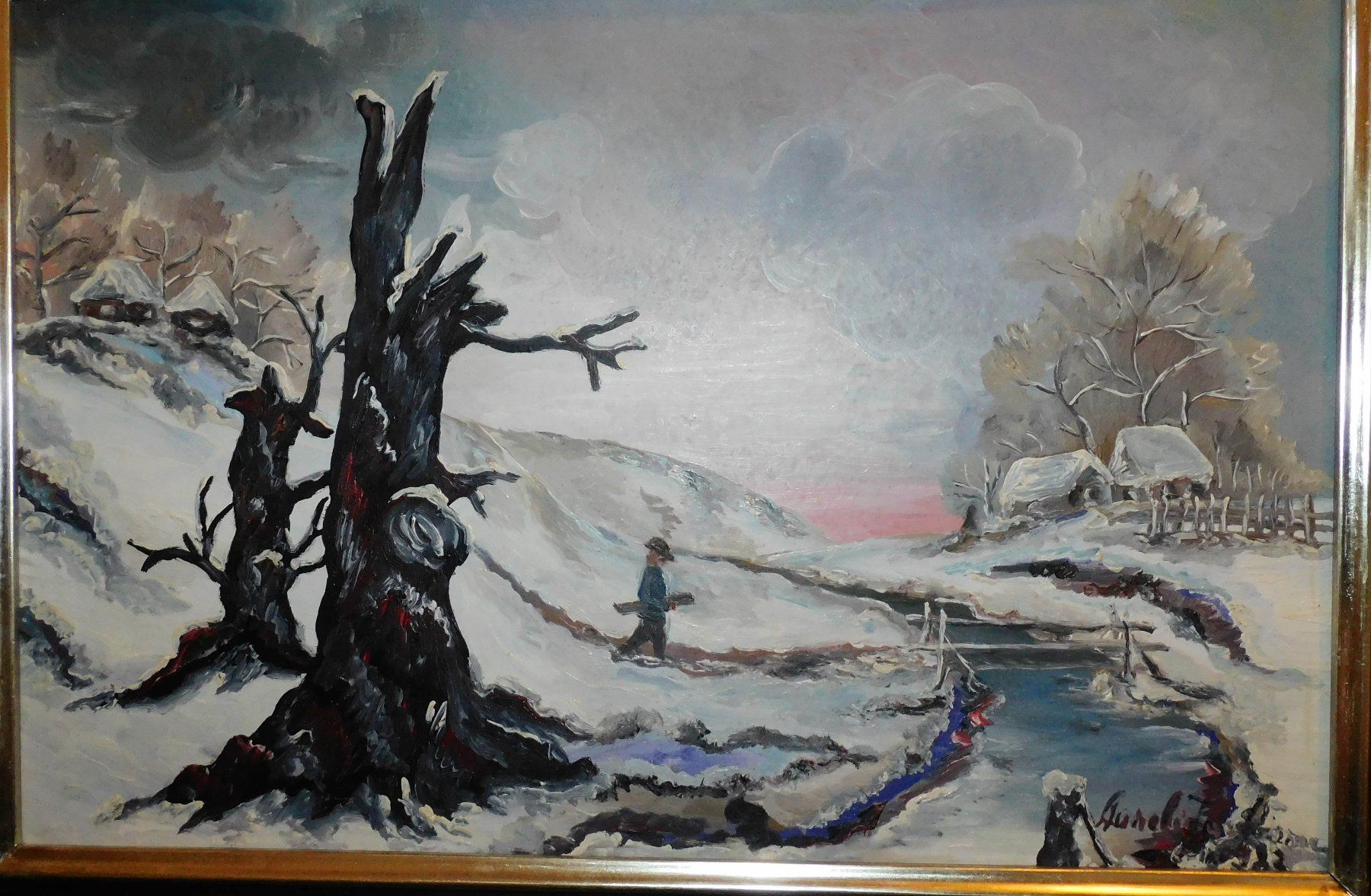 Dipinti: Ölgemälde Bild signiert Bild  71 x 52 cm – Usato da Sursee venduto da 76 5