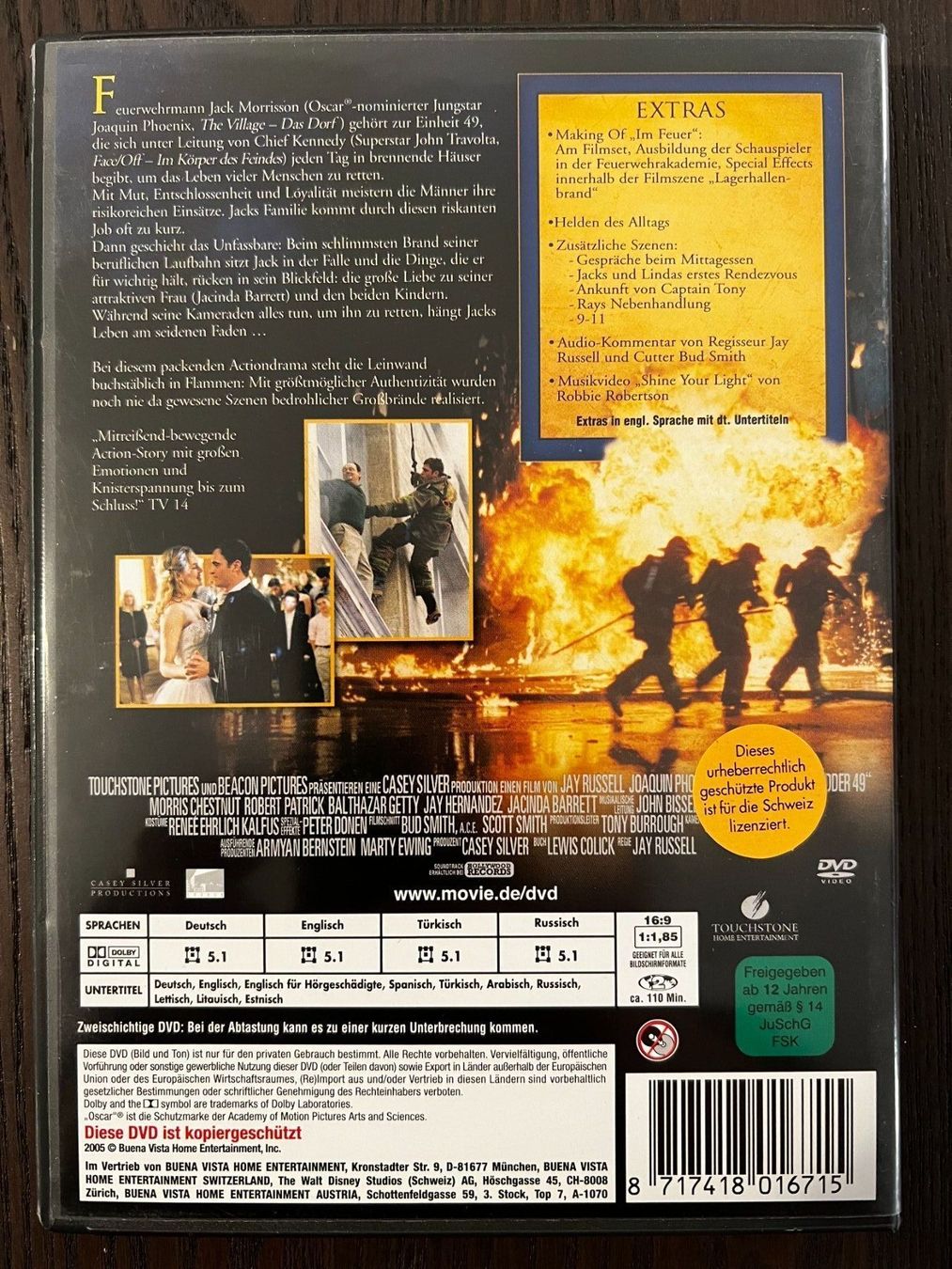 Tutti i DVDs: Im Feuer – Usato da Zürich venduto da FilmFreunde 1