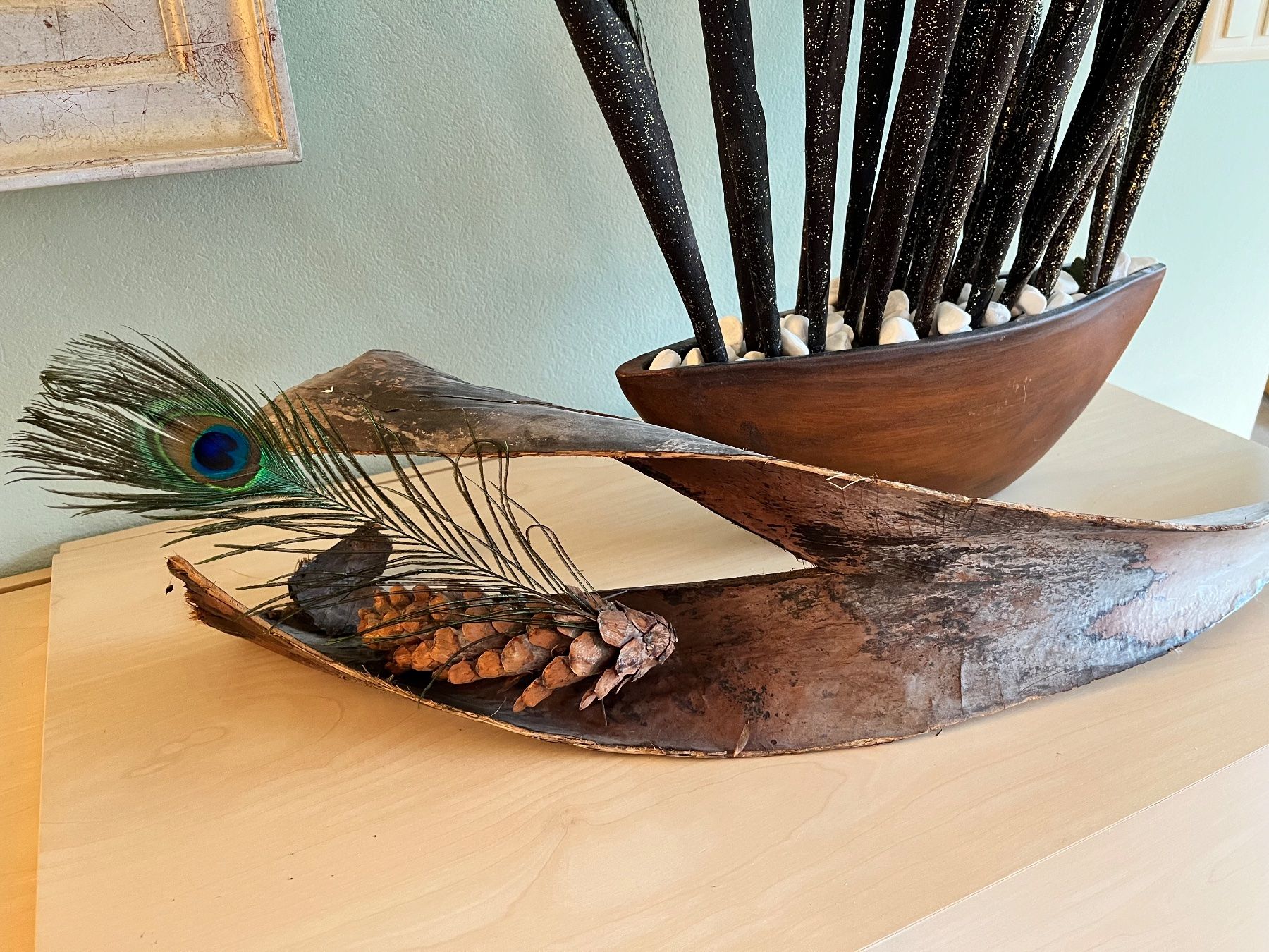Tutte le decorazioni: Deko Vase mit Pfauenfedern – Usato da Aarau venduto da PPhof96 5
