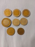 Ensemble de 8 pièces colombiennes 100, 200, 500, 1000 pesos