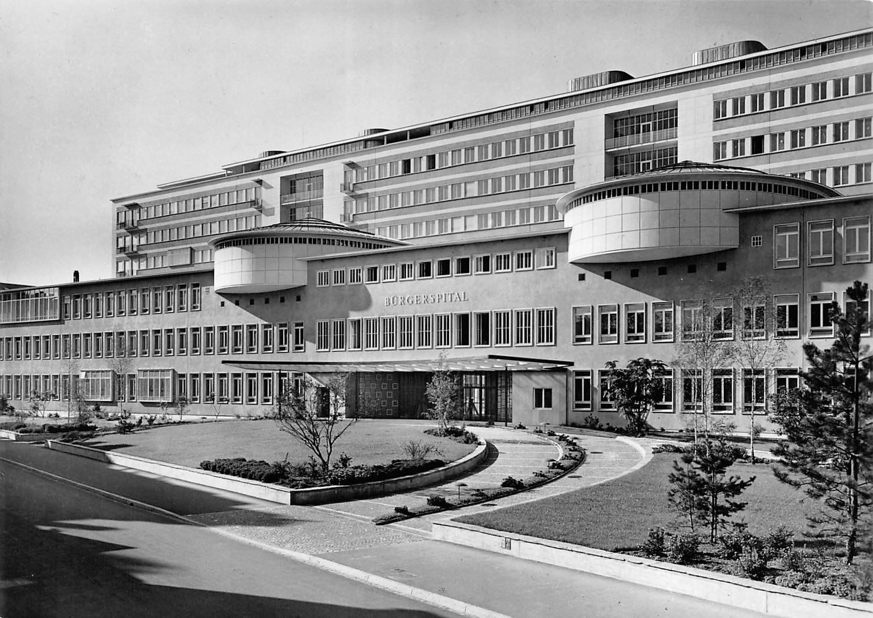 Cartoline postali: 3x Basel, Bürgerspital – Usato da Ottikon b.Kemptth. venduto da Neptun1974 2