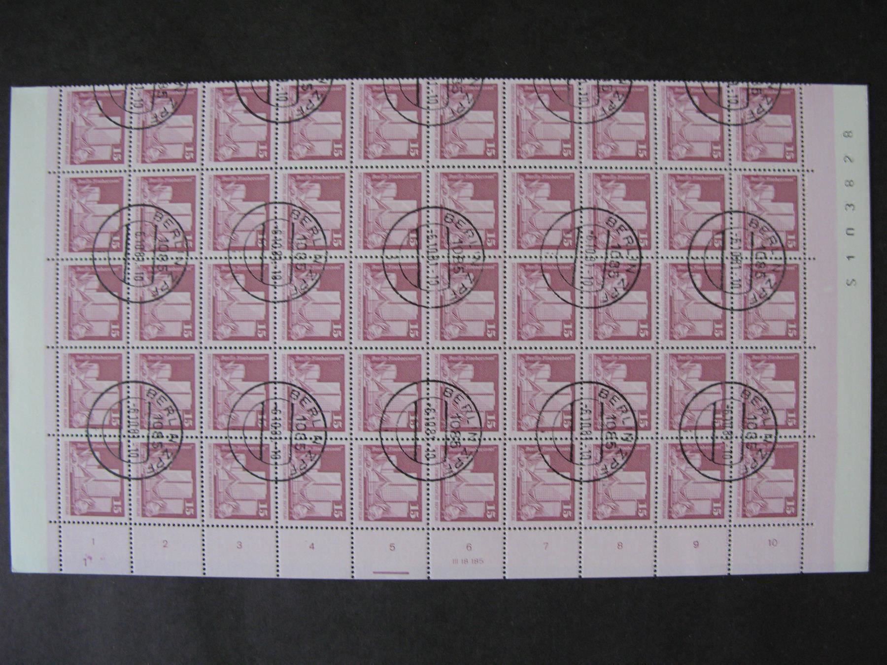 Alle Briefmarken: DDR 1973-1981 Aufbau der DDR Kleinformat – Gebraucht aus Wil SG von fva01 5