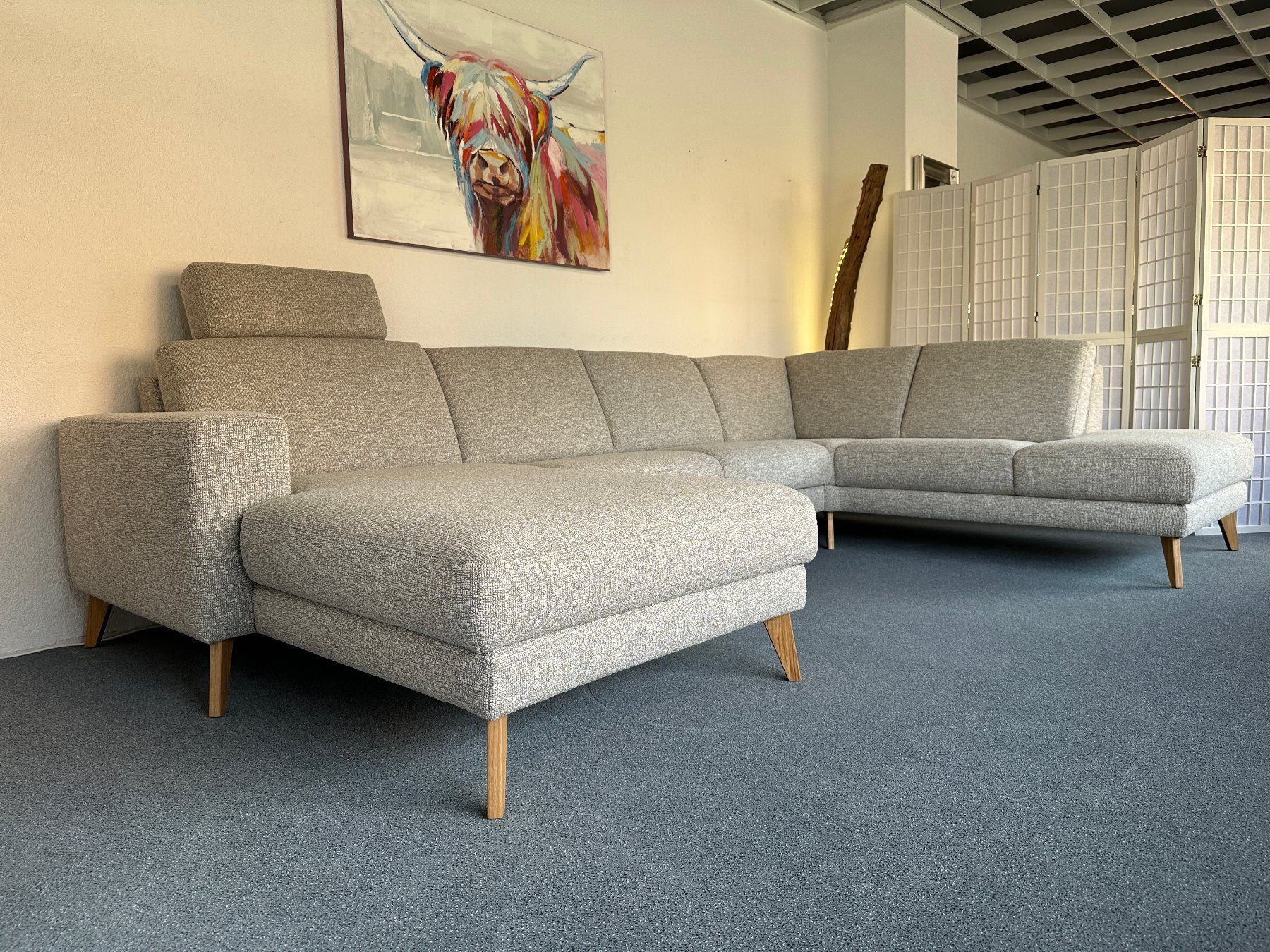 Sofas: Sofa MAX Stoff beige 341 x 221 cm inkl. Bettsofa – Neu (gemäss Beschreibung) aus Unterentfelden von moebelrufli 2