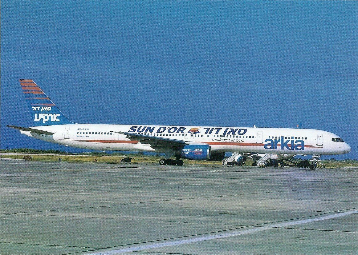 Cartoline postali: Sun D´or Boeing 757-300 4X-BAW – Nuovo e nell'imballaggio originale da Thun venduto da Abigboss