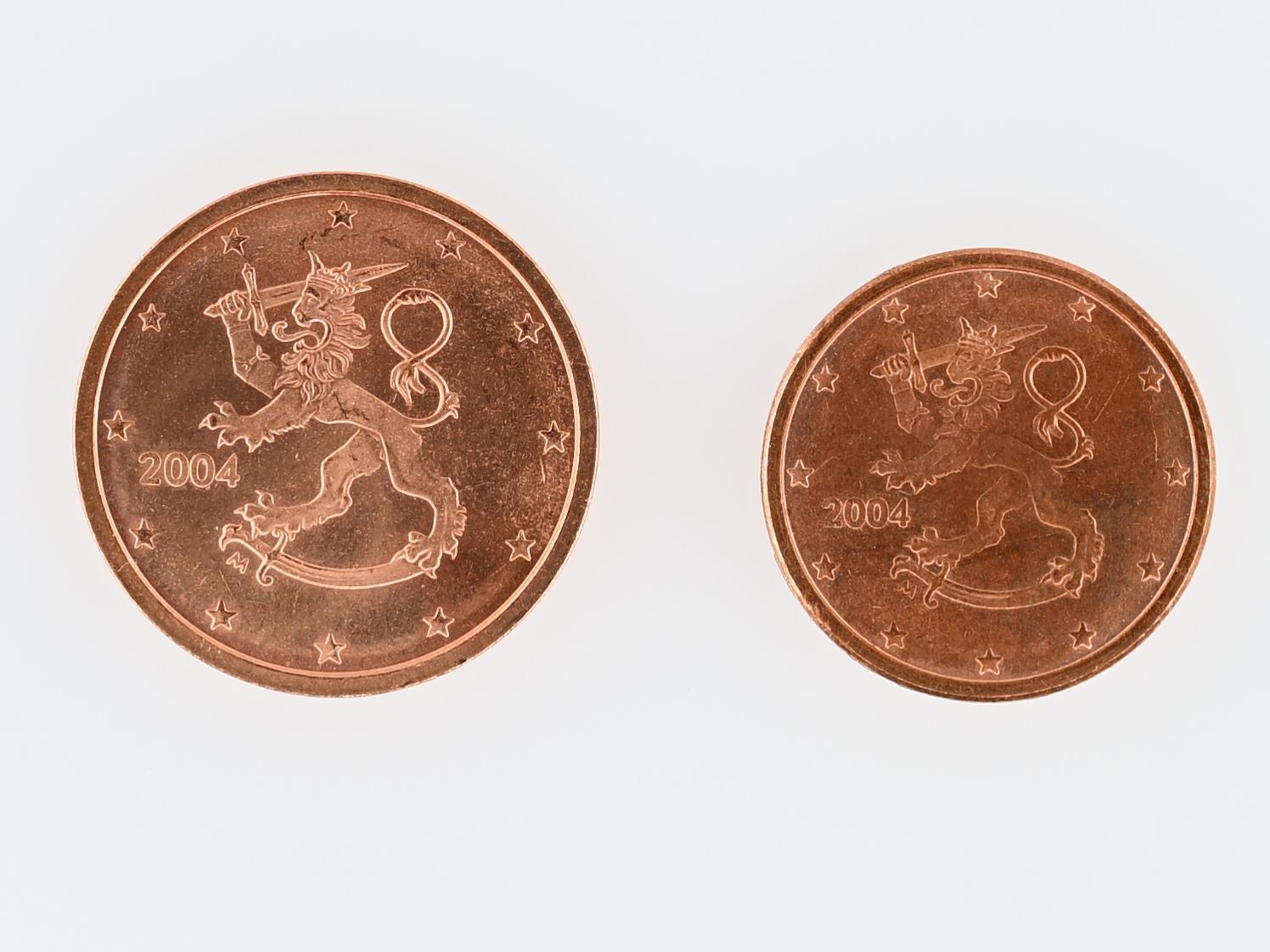 Tutti le monete: Finnland 1 & 2 Cent 2004 2stk Sammlung Münzen – Nuovo (secondo la descrizione) da Dürnten venduto da puumies