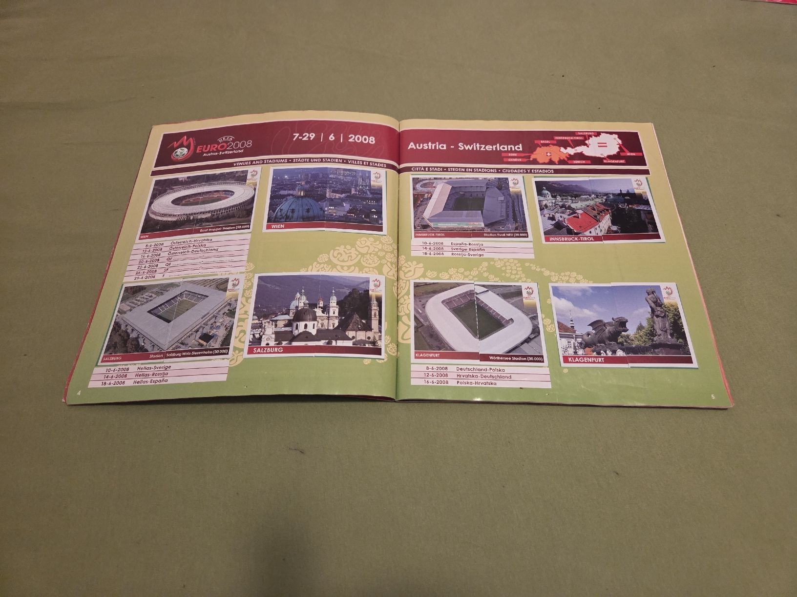 Panini Album: Panini Album EM 2008 komplett mit Poster – Usato da Embrach venduto da MamaSantos 2