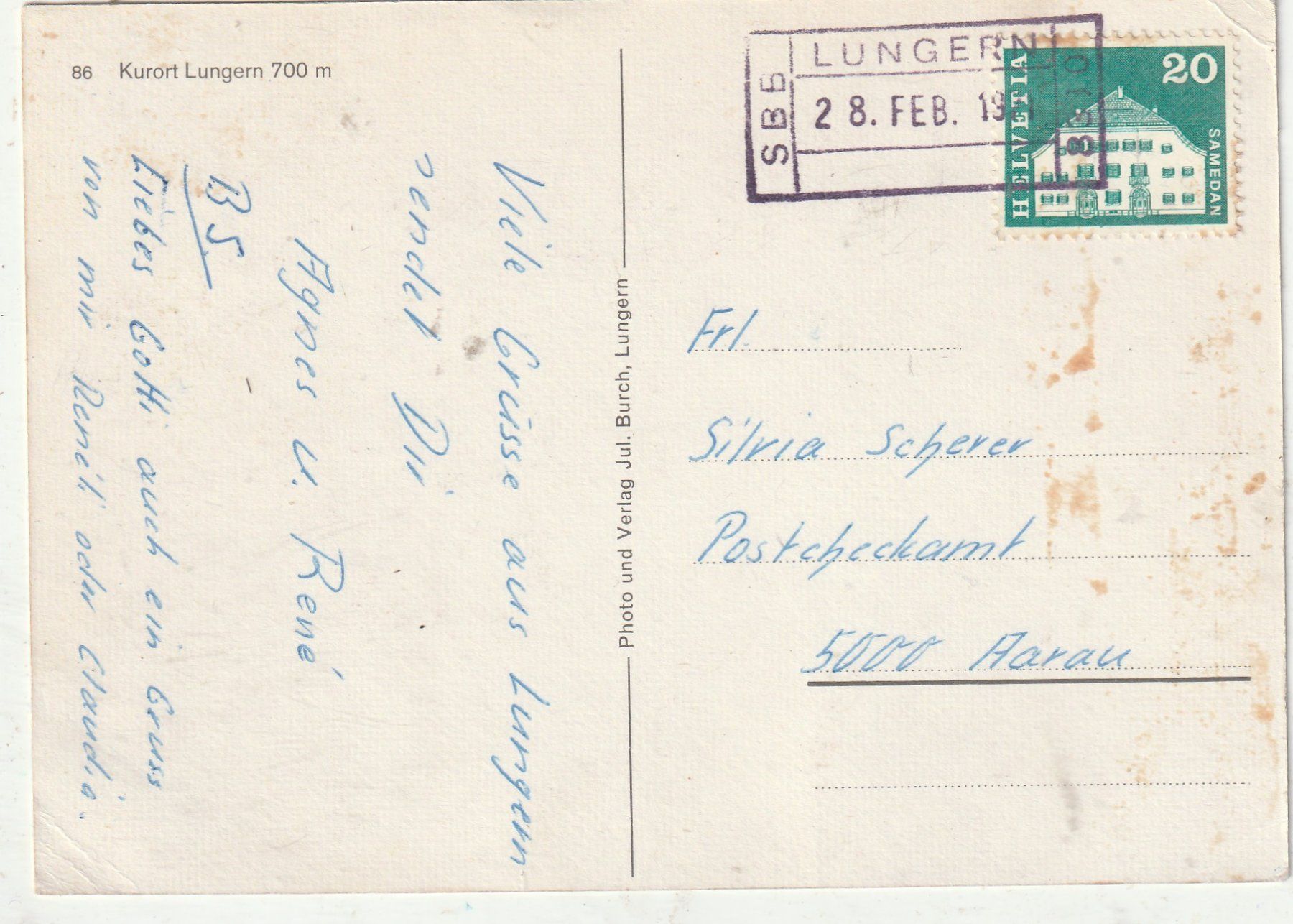 Cartes postales: Lungern – D'occasion à Lumbrein par made02 1