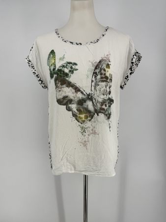 Shirt mit Schmetterling Print Gr. M/L von Taifun 