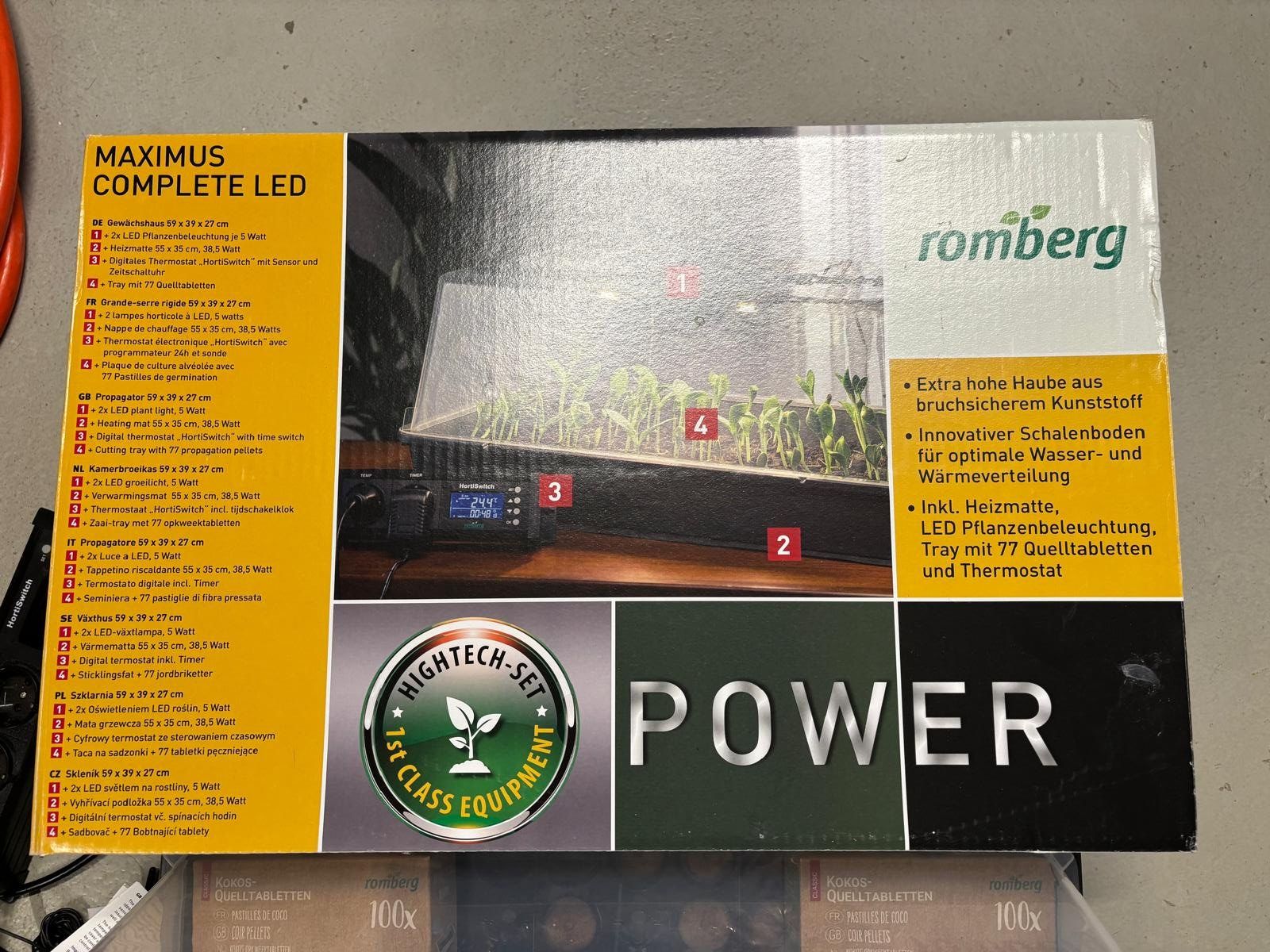 Sonstiges: Romberg Maximus complete LED Anzuchtbox – Neu und originalverpackt aus Tscheppach von Snidix 1