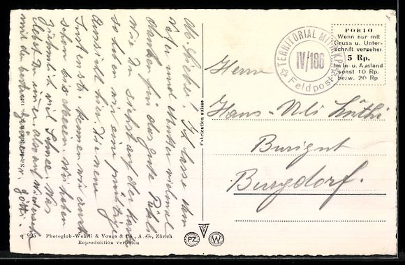Cartoline postali: AK Wassen, Kirche und Windgälle – Usato da Berlin venduto da bartko-reher 1