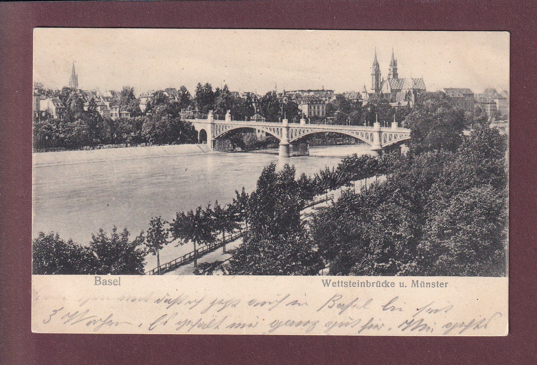 Cartes postales: BASEL - Wettsteinbrücke - 1907 – D'occasion à Pully par nicecards