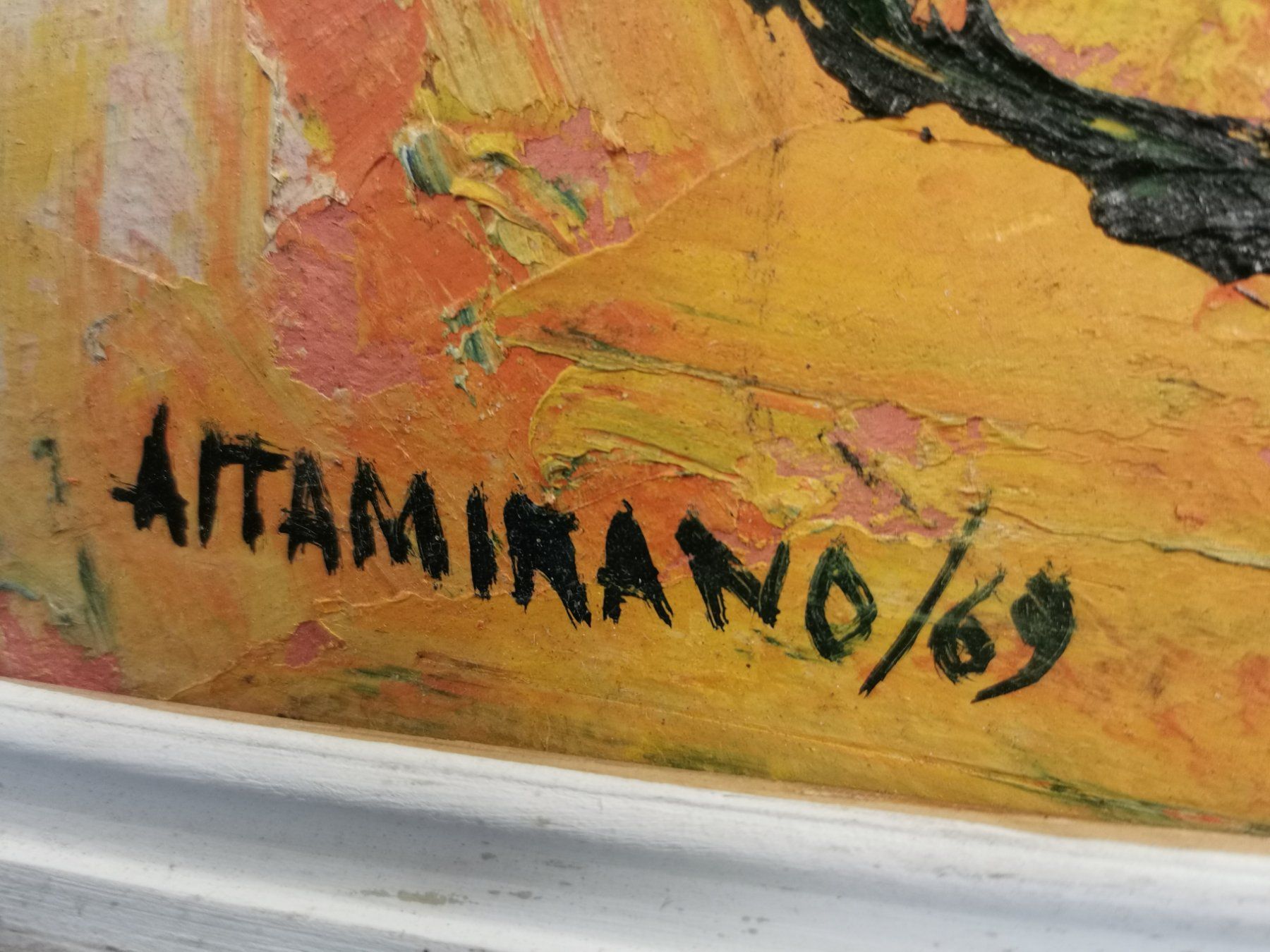 Dipinti: HUILE SUR PANNEAU SIGNÉE ET DATÉE 69 – Usato da Genève venduto da Qanil77 1