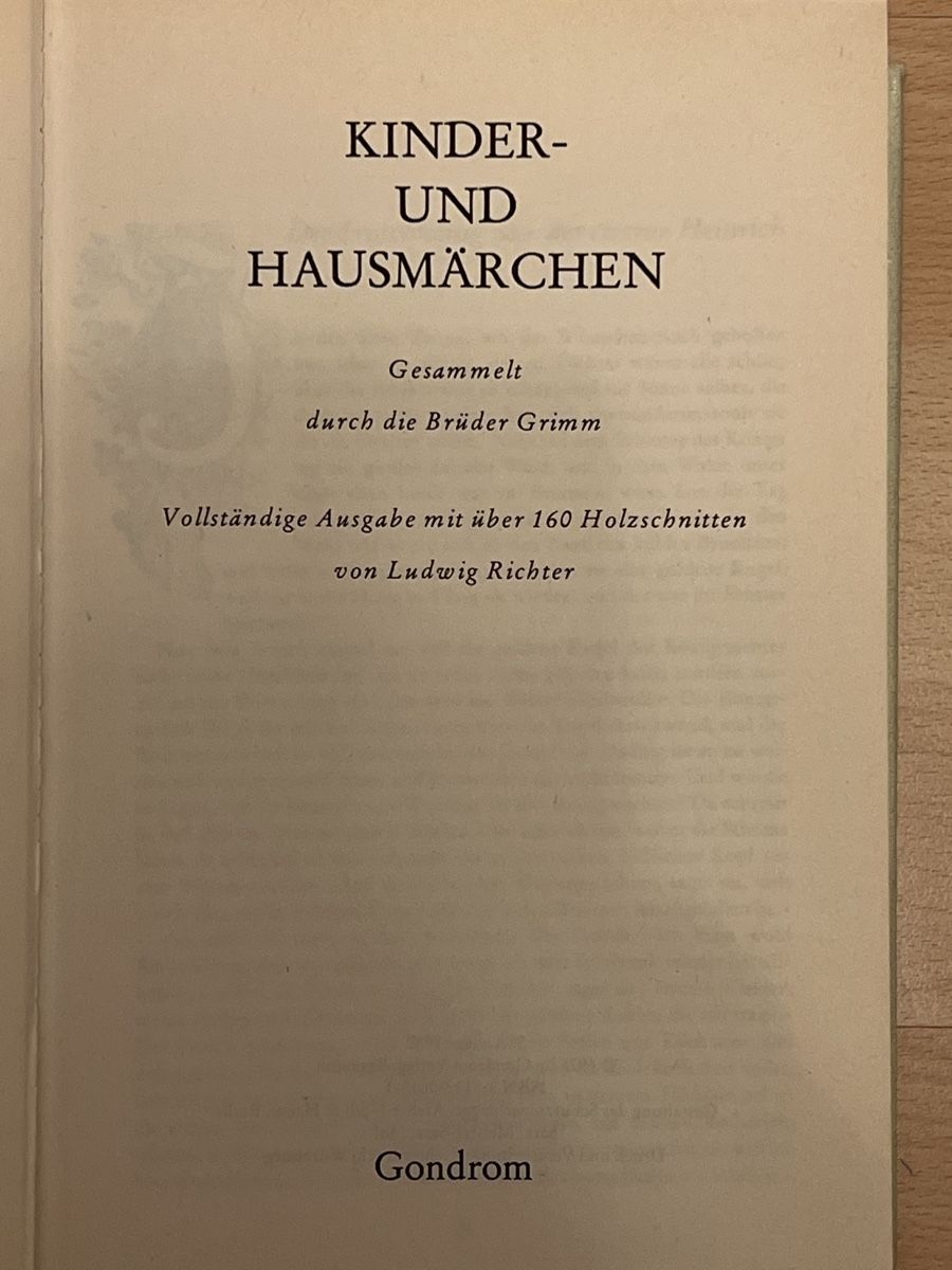 Bücher: Grimms Märchen Gesamtausgabe mit Bildern 1980 – Gebraucht aus Balzers von Alannah 2