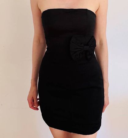 Elegantes schwarzes Cocktailkleid S