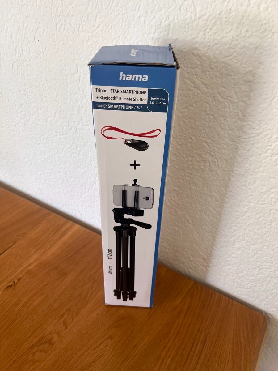 Hama Treppiedi & Teste: Neuwertiges Hama Stativ Star Smartphone mit Bluetooth – Nuovo (secondo la descrizione) da St. Gallen venduto da Paig 1