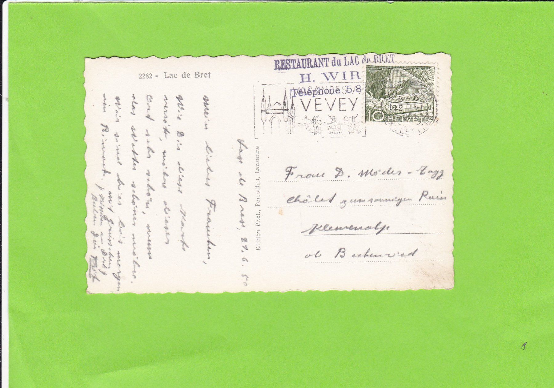 Cartes postales: Lac de Bret – D'occasion à St. Peterzell par neckertal 1