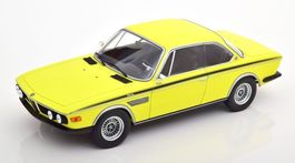BMW 3.0 CSL E9 Phase I 1972-1973 gelb / schwarz        1:18